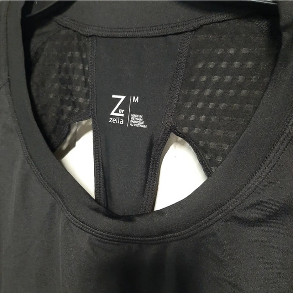 NWT womens black athletic long sleeve shirt by Zella from Nordstrom - Picture 2 of 7